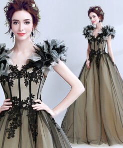 quinceanera dress black-291-05