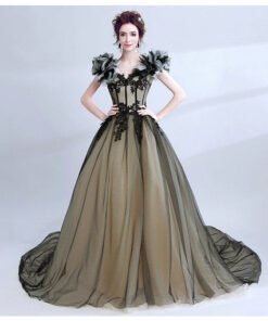 quinceanera dress black-291-07