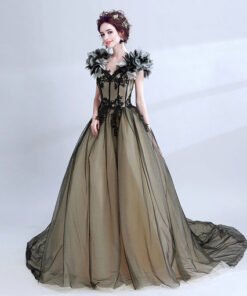 quinceanera dress black-291-08