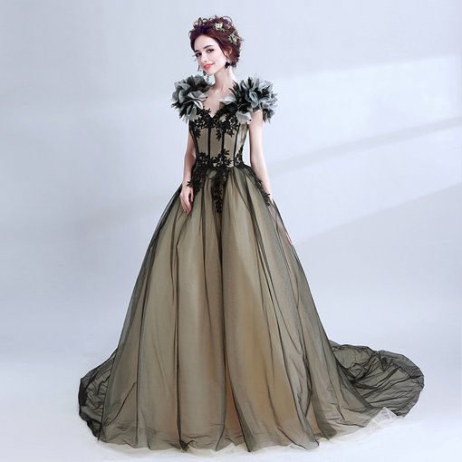 quinceanera dress black-291-08
