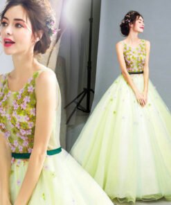 quinceanera dress green-235-05