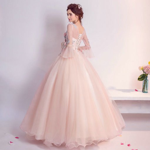 Pink Quinceanera Dress Bridal Dress For Sale - Image 3