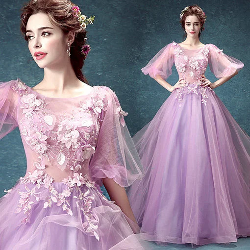 quinceanera dress purple-154-05