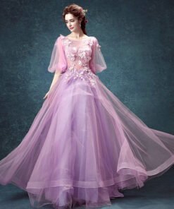 quinceanera dress purple-154-07