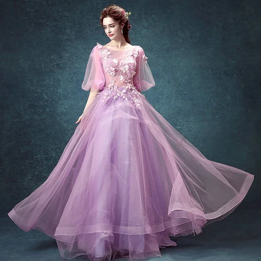 quinceanera dress purple-154-07