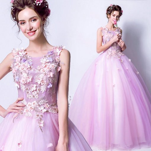 quinceanera dress purple-237-07