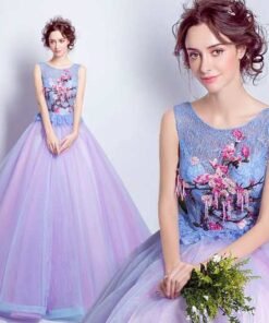 quinceanera dress purple-319-05