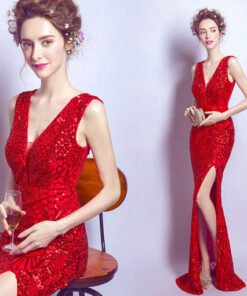 red evening gown-219-07