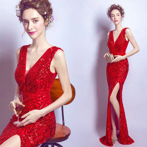 red evening gown-219-07