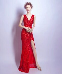 red evening gown-219-08