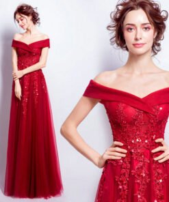 red prom dress-087-10