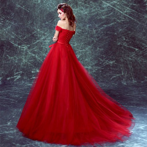 Red Quinceanera Dresses Ball Gown - Image 2