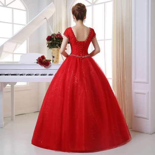 Red Ball Gown Wedding Dress Cheap - Cheap Prom Dress,Evening Dress ...