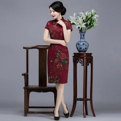 silk chinese dress-055-01