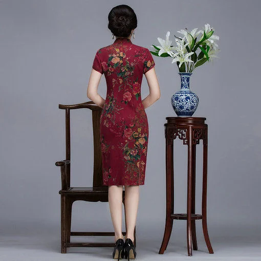 silk chinese dress-055-03