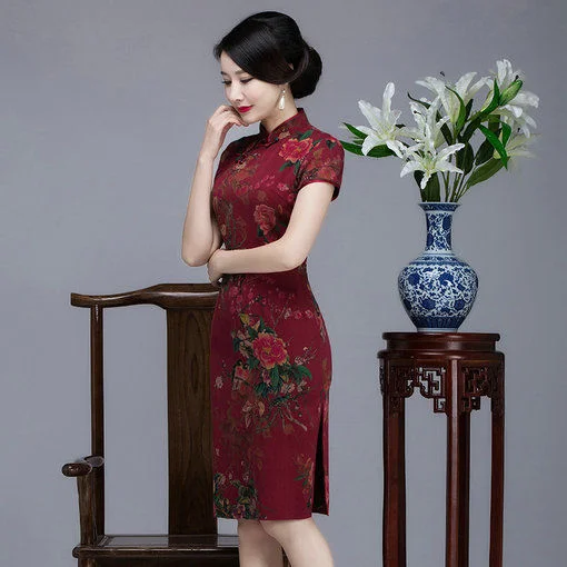 silk chinese dress-055-04