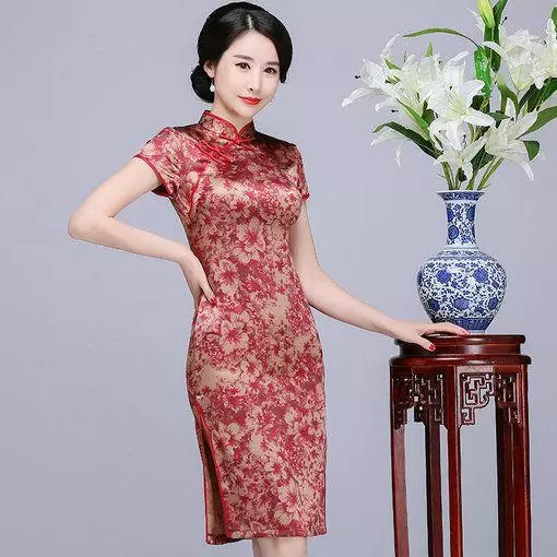 silk qipao dress-057-04