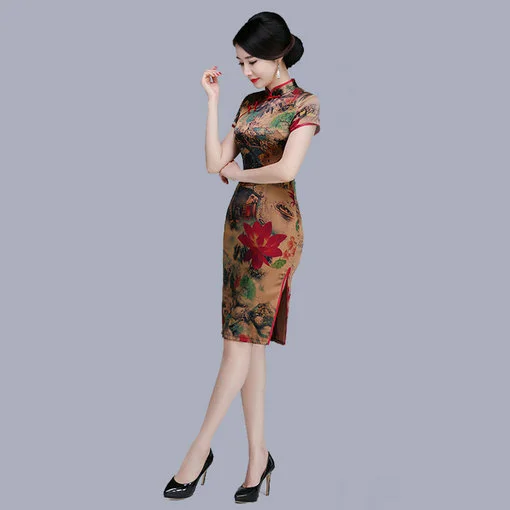 silk sexy cheongsam-061-06
