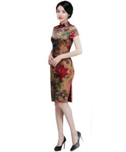 silk sexy cheongsam-061-08