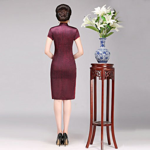 silk simple cheongsam-062-05