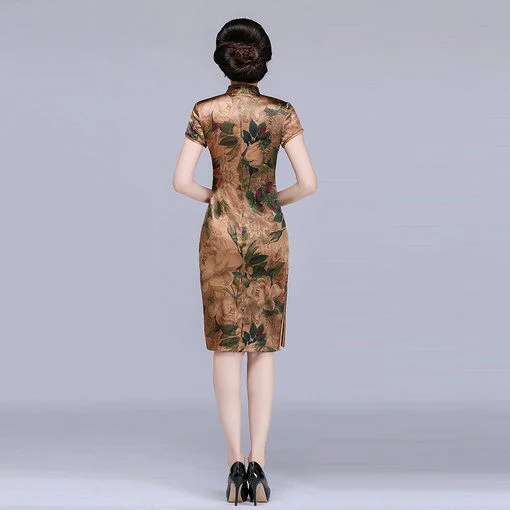 silk vintage qipao-058-05