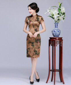 silk vintage qipao-058-06