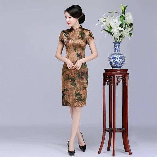 silk vintage qipao-058-06