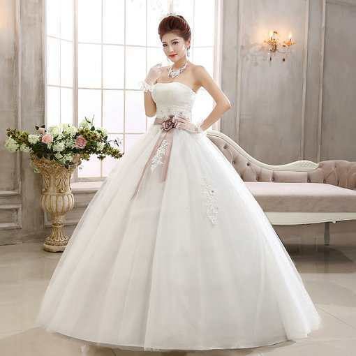 strapless wedding dress-341-04