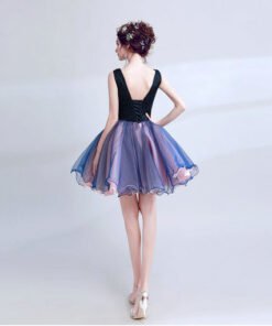 v neck cocktail dress-171-07