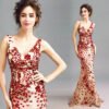 v neck evening dress-258-04