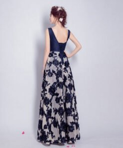 v neck evening dress-280-06