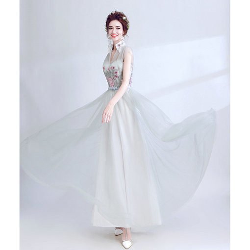 v neck evening dress-293-05