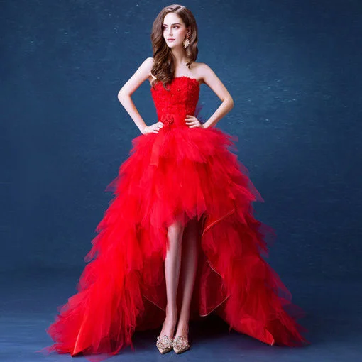 egetræ søster Kejser Red Wedding Dress Colors Train - Cheap Prom Dress,Evening Dress & Wedding  Dress online|Isueer
