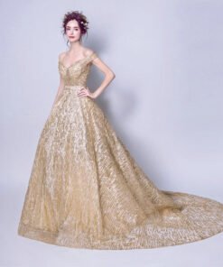 wedding dress gold-099-02