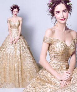 wedding dress gold-099-05