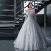 wedding dress with sleeve-353-01