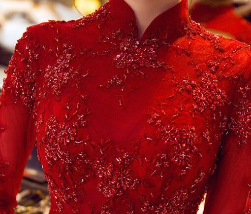 evening gowns with sleeve-372-002