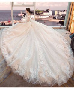 lace wedding dress-378-007