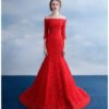 long sleeve wedding dress-371-008