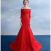 long sleeve wedding dress-371-008