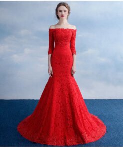 long sleeve wedding dress-371-008
