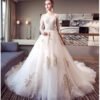 long sleeve wedding dress-374-005