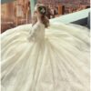long sleeve wedding dress-379-003