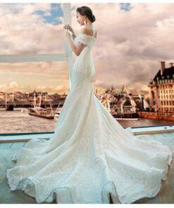 mermaid wedding dress-376-005