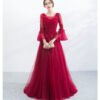 red evening gown-373-002