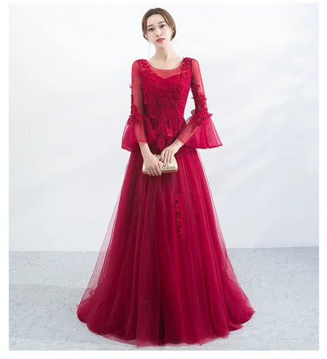 red evening gown-373-002