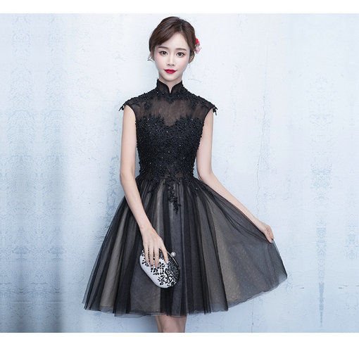 black formal dress for wedding