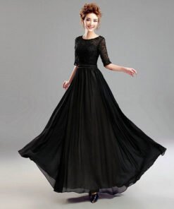 black evening dress-0465-02