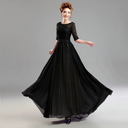 black evening dress-0465-02