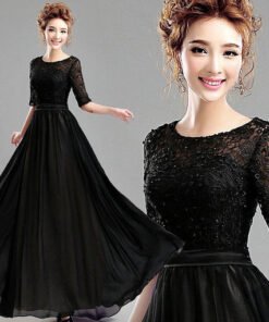 black evening dress-0465-03